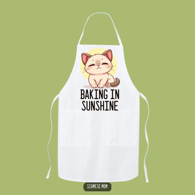Kawaii Siamese Cat Apron - Blissful Baking, Cute and Funny Kitchen Companion