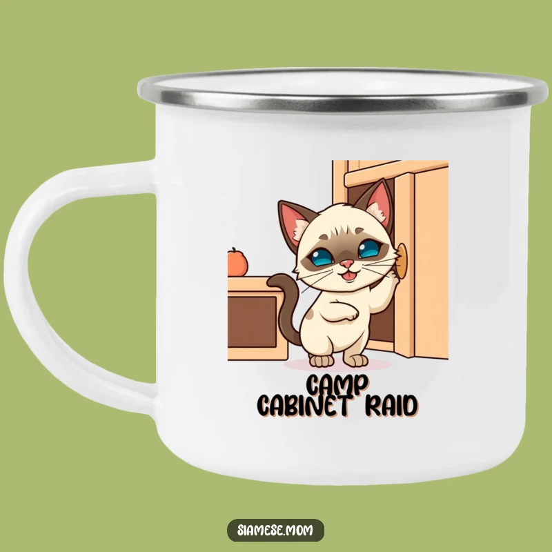 Funny Kawaii Cat Camping Mug - Coffee with a Side of Cuteness!
