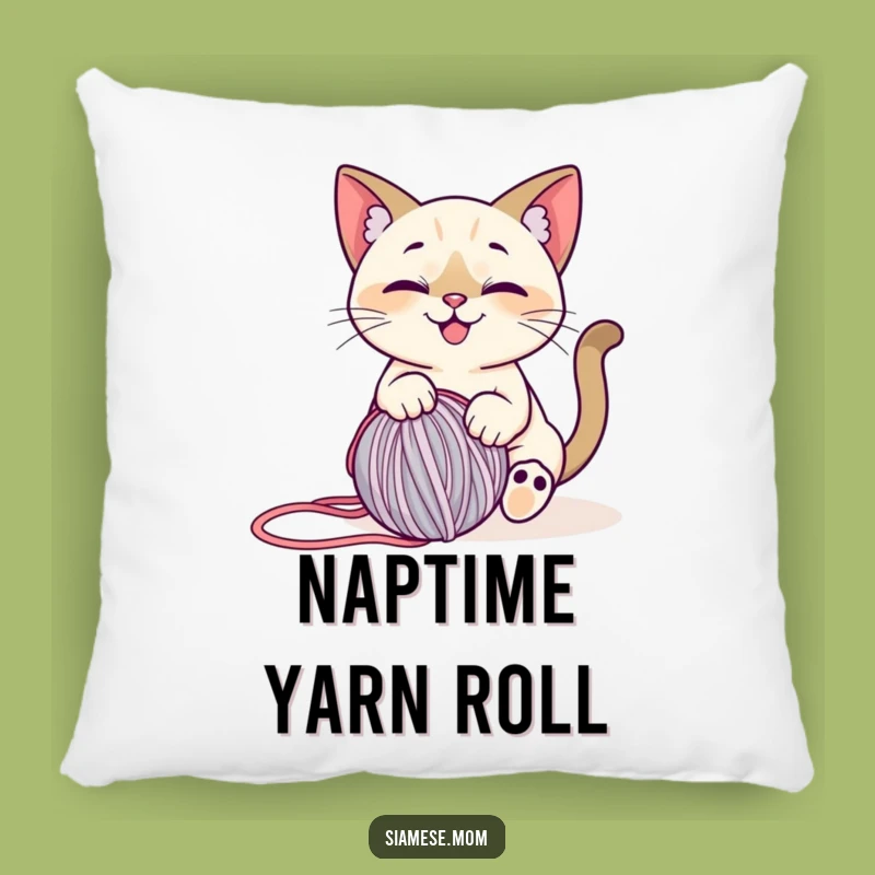 Funny Siamese Cat Pillow: Cozy & Cute - Hilarious Home Accent!