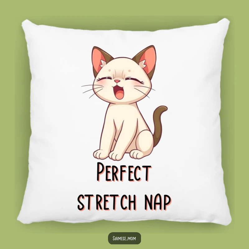 Soft Funny Siamese Cat Stretch Pillow: Cuddle Up with Comfort