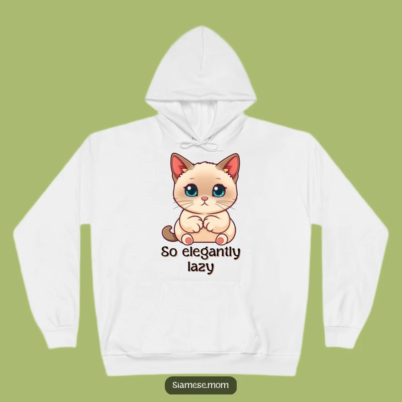 Cozy Funny Siamese Cat Hoodie - Kawaii Neat Paws - Warm and Adorable Funny Gift