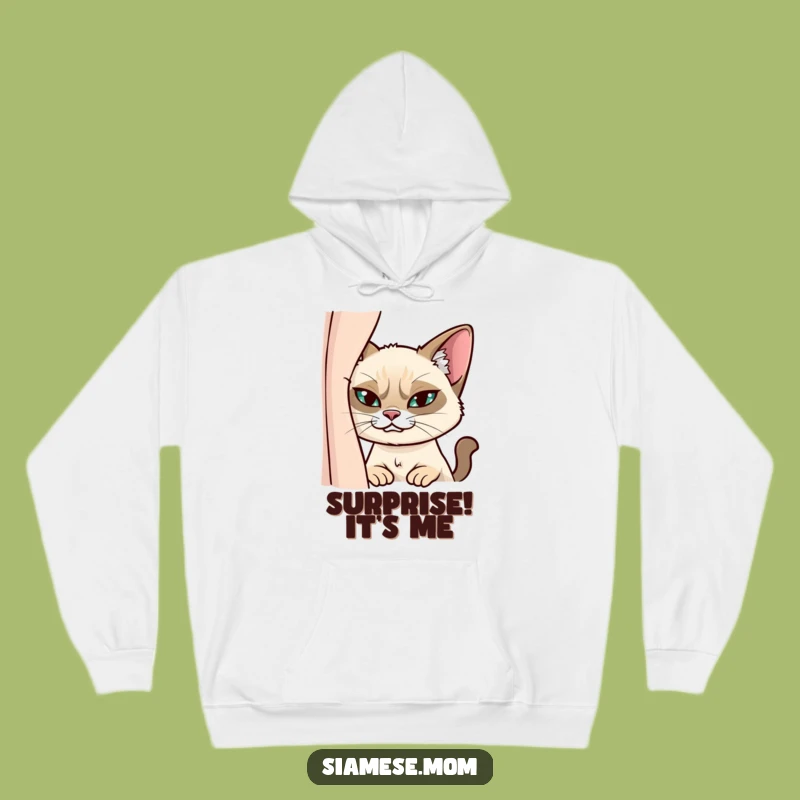Funny Siamese Cat Hoodie: Cozy & Sly - Perfect Funny Gift for Sneaky Fun!