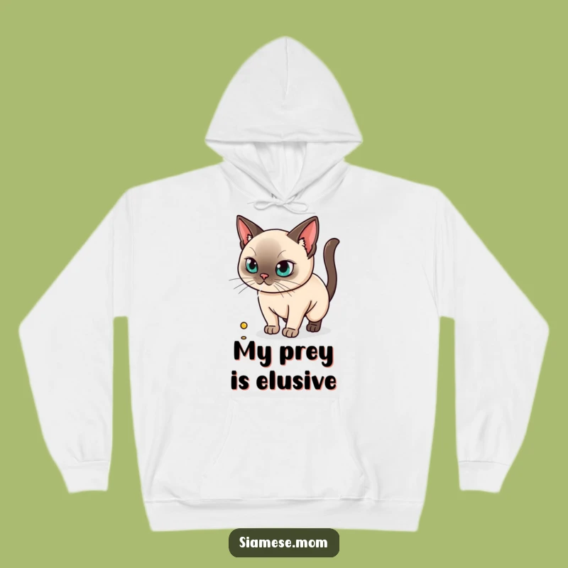 Kawaii Siamese Cat Hoodie - Laser Focus Warmth, Funny and Cozy Cat Lover Gift