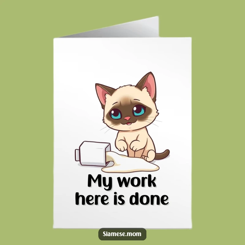 Free Printable Congrats Card: Smug Cat, Spilled Milk, Funny Downloadable