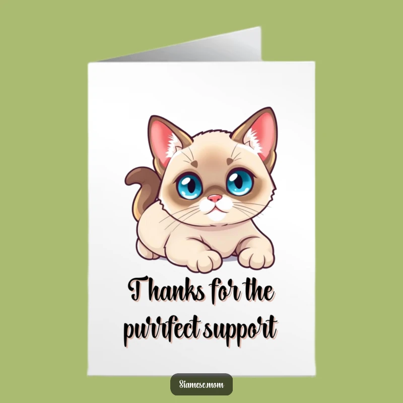 Free Printable Thank You Card: Stretchy Kitty, Humorous Downloadable Gift for Appreciation
