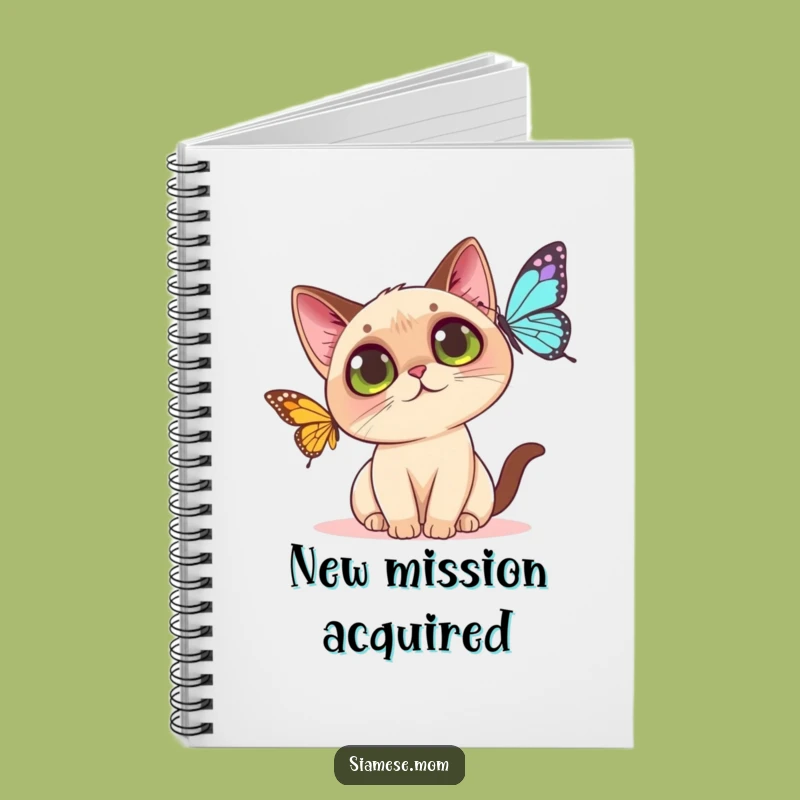 Funny Kawaii Siamese Cat Notebook: Journal Your Curiosity - Creative Gift
