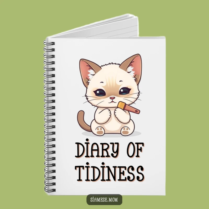 Funny Kawaii Siamese Cat Notebook: Journal Your Tidy Thoughts - Creative Gift