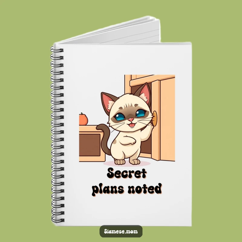 Funny Kawaii Siamese Cat Notebook - Plan Your Mischief!