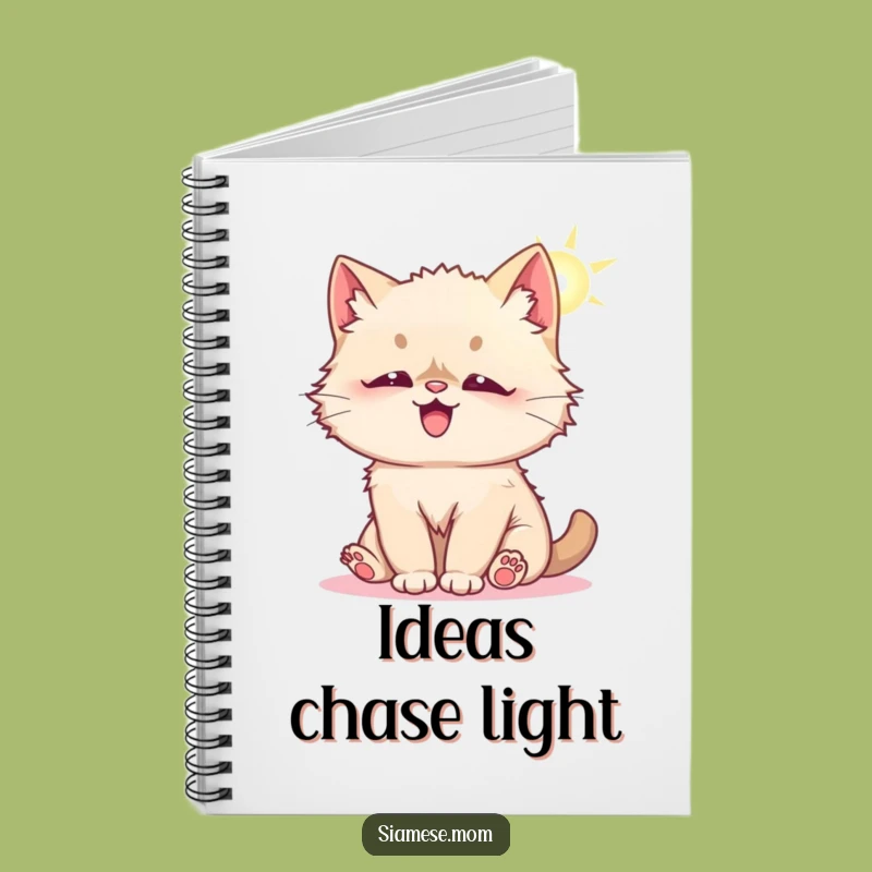 Funny Kawaii Siamese Cat Notebook - Jot Down Playful Ideas!