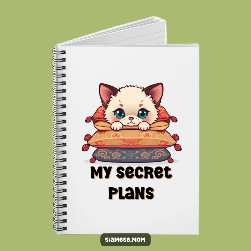 Funny Siamese Cub Notebook: Cute Kitten Journal for Cat Lovers' Ideas