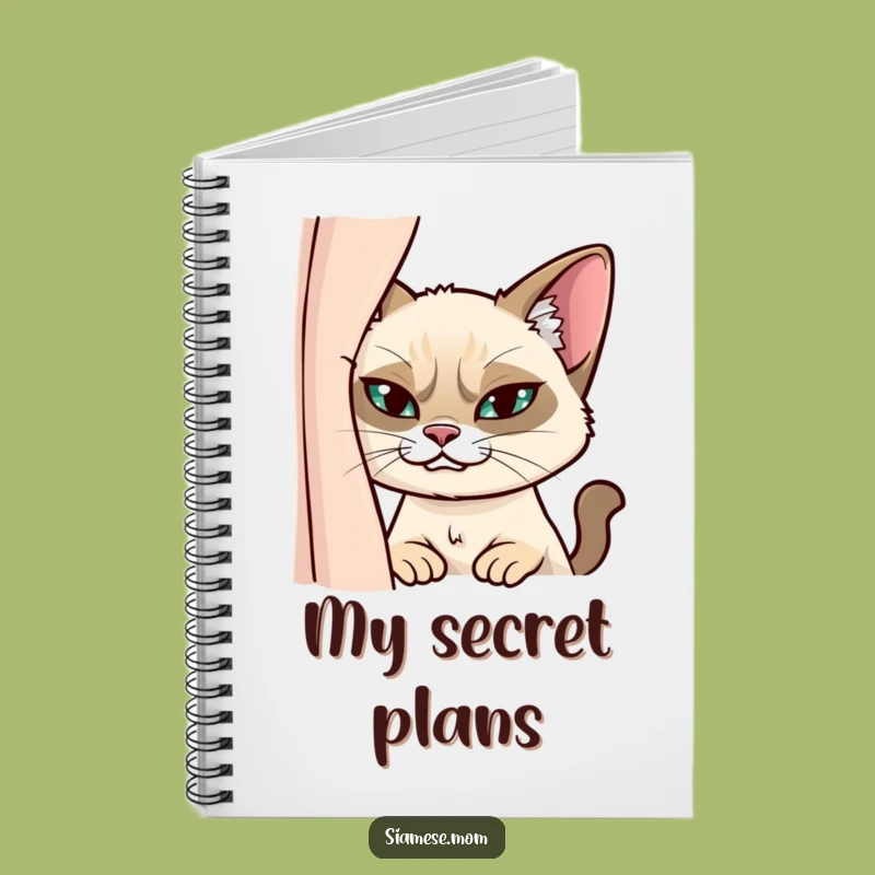 Funny Siamese Cat Notebook: Jot Down Secrets - Stylish & Fun!