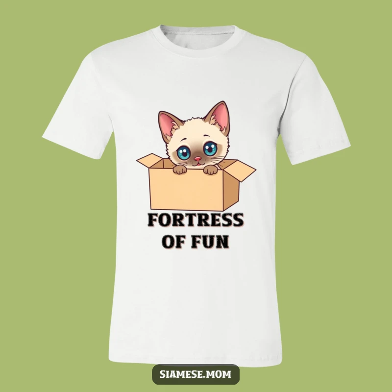 Funny Siamese Cat Box Adventure T-Shirt: A Hilarious Tee for Curious Souls