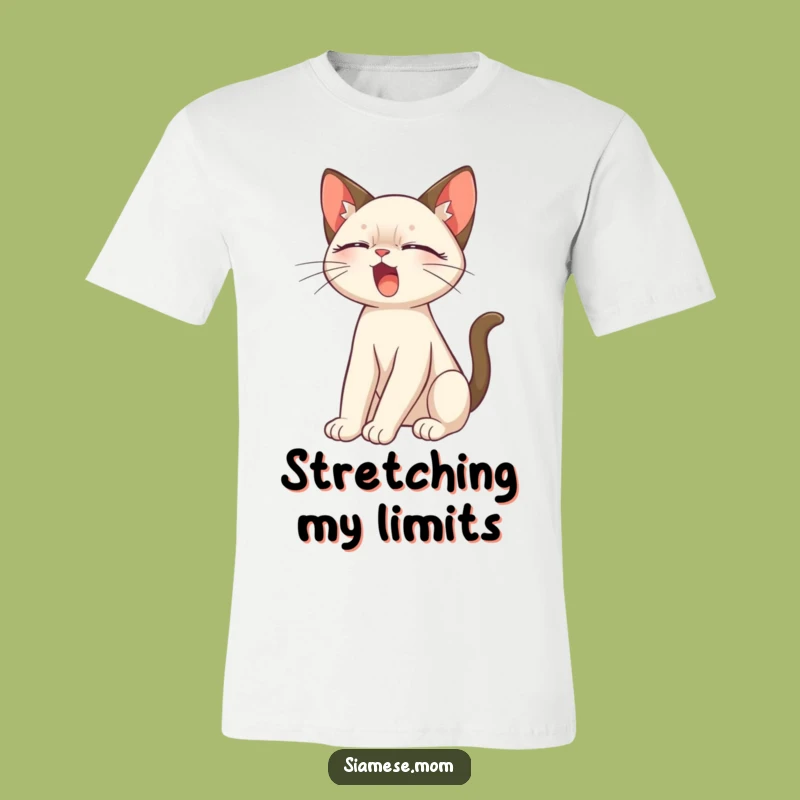 Funny Siamese Cat Stretch T-Shirt: Unleash Your Inner Feline