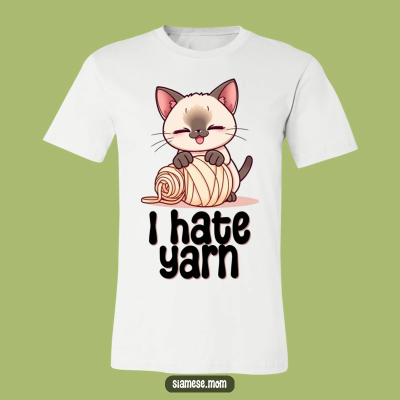 Funny Kawaii Siamese Cat T-Shirt: Playful Pounce, Comfy Funny Gift!