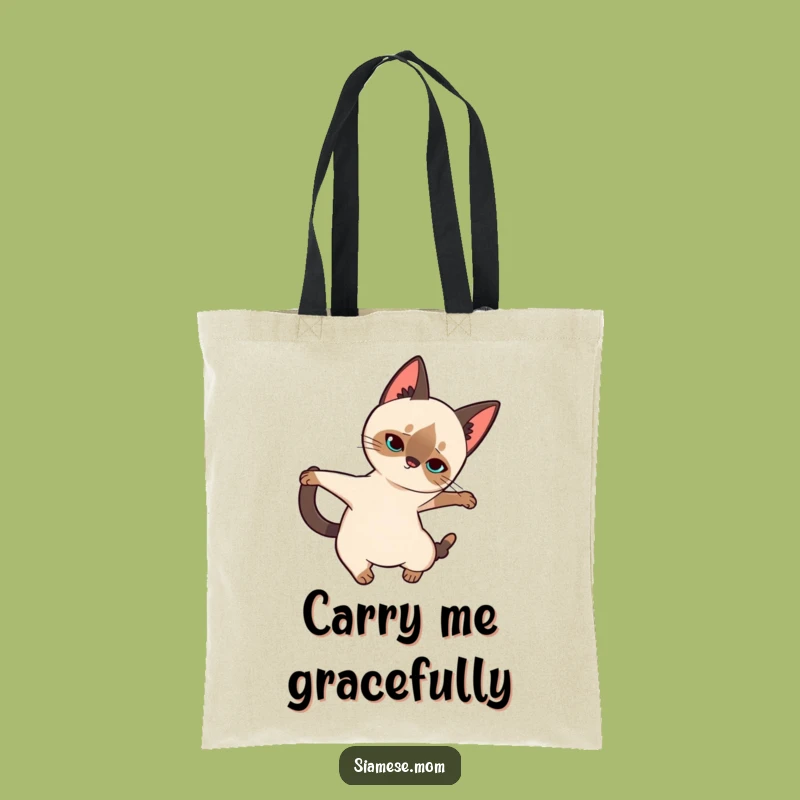 Funny Siamese Cat Tote Bag: Carry Elegance and Humor Everywhere You Go