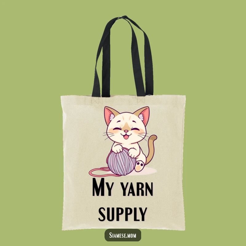 Funny Siamese Cat Tote Bag: Carry Your Crafts - Stylish & Practical!